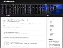 Tablet Screenshot of blog.yacoubi.fr
